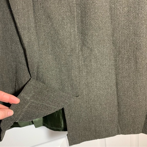 Touch Charcoal Gray Wool Blend Mini Pencil Skirt, [Sz 16] NWT - Picture 5 of 6